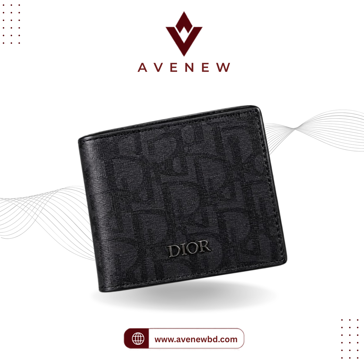 DIOR Pu Leather Wallet