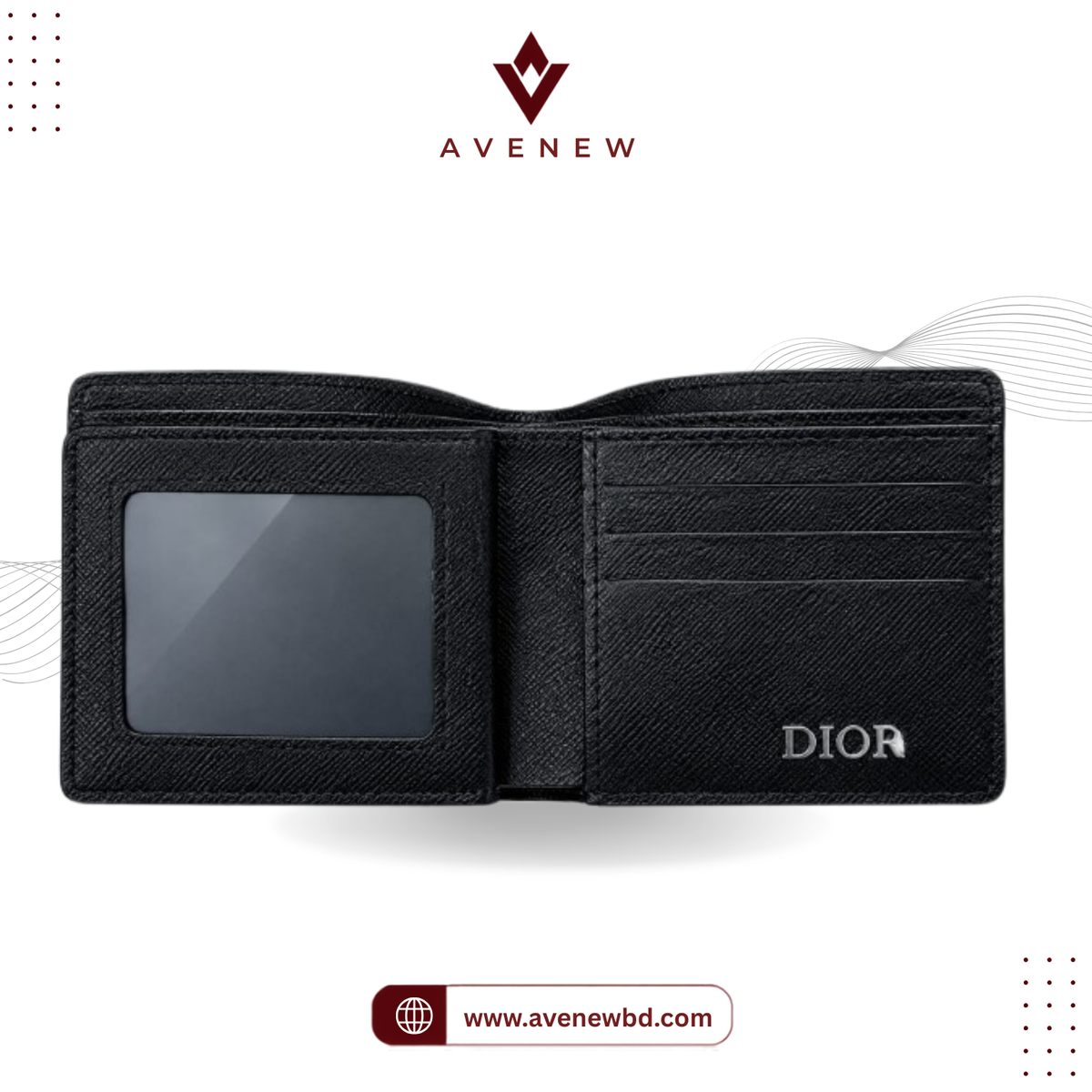 DIOR Pu Leather Wallet